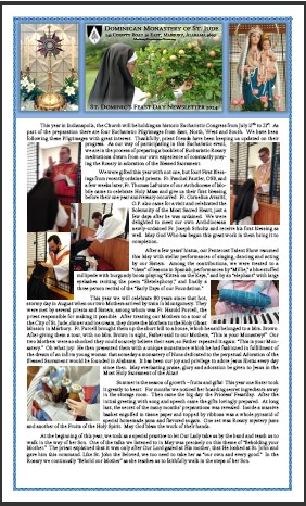 Image of 2024 Feastday Newsletter